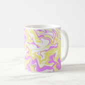 Abstracte wervelkunst met pastelkleuren koffiemok (Voorkant rechts)