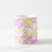 Abstracte wervelkunst met pastelkleuren koffiemok (Center)