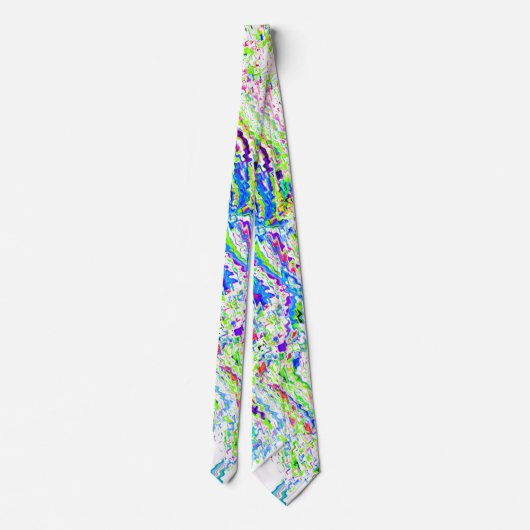 Abstracte wervelpatronen kleurrijk, helder stropdas (Achterkant)