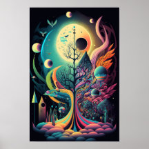 Abstracte Wervelposter | Retro Psychodelisch 6