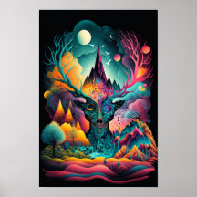 Abstracte Wervelposter | Retro Psychodelisch 7