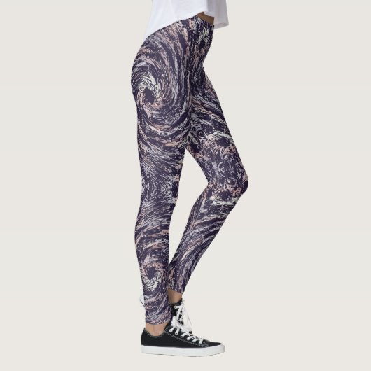 Abstracte wervelstructuur leggings (Rechts)