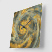 Abstracte Wervelwind Draaiend Vierkante Klok (Hoek)