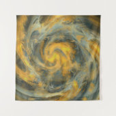 Abstracte Wervelwind Draaiend Wandkleed (Voorkant (horizontaal))