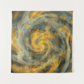 Abstracte Wervelwind Draaiend Wandkleed (Voorkant)