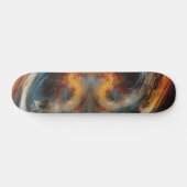 Abstracte Wervelwind Kunstschildering Persoonlijk Skateboard (Horizontaal)