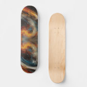 Abstracte Wervelwind Kunstschildering Persoonlijk Skateboard (Voorkant)