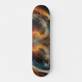 Abstracte Wervelwind Kunstschildering Persoonlijk Skateboard