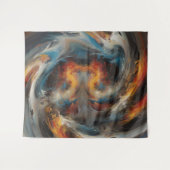 Abstracte Wervelwind Kunstschildering Wandkleed (Voorkant (horizontaal))