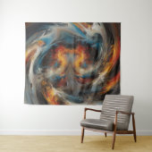 Abstracte Wervelwind Kunstschildering Wandkleed (In Situ (horizontaal))