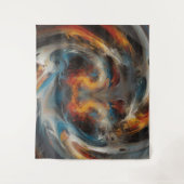 Abstracte Wervelwind Kunstschildering Wandkleed (Voorkant)
