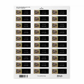 Abstracte Westerne buffel Etiket (Full Sheet)