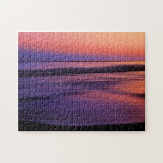 Abstracte westkust van de Sunset Ocean Legpuzzel (Horizontaal)