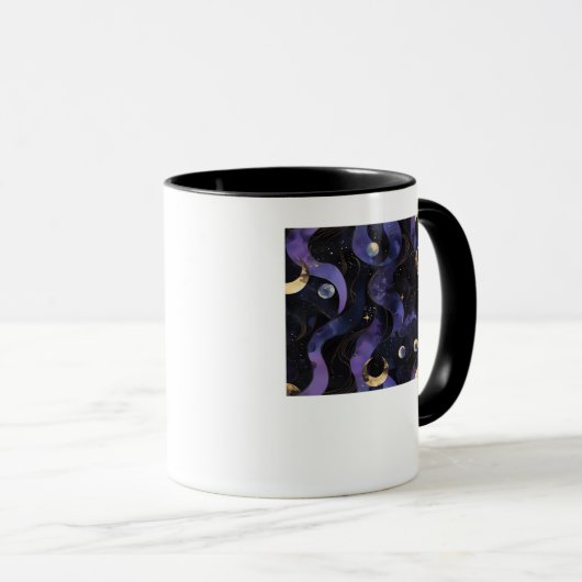 Abstracte Whimsigoth Pattern Classic Mok (Voorkant rechts)