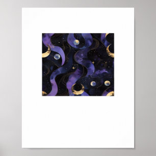 Abstracte Whimsigoth Pattern Classic Poster