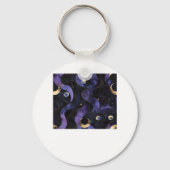 Abstracte Whimsigoth Pattern Classic Sleutelhanger (Voorkant)