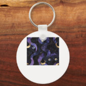 Abstracte Whimsigoth Pattern Classic Sleutelhanger (Voorkant)