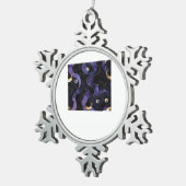 Abstracte Whimsigoth Pattern Classic Tin Sneeuwvlok Ornament (Rechts)