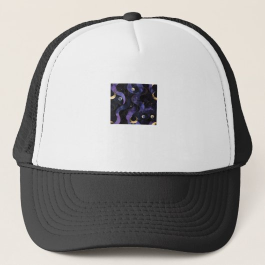 Abstracte Whimsigoth Pattern Classic Trucker Pet (Voorkant)