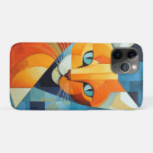 Abstracte Whiskers: Oranje kat Case-Mate iPhone Case (Achterkant (horizontaal))
