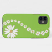 Abstracte White Daisies op Green iPhone 5 Hoesje (Achterkant (horizontaal))