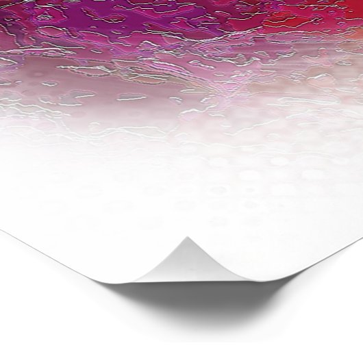 Abstracte White Star Poster (Hoek)