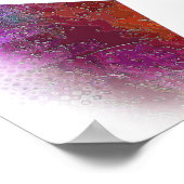 Abstracte White Star Poster (Hoek)