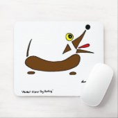 Abstracte Wiener Dog Mousepad Muismat (Met muis)