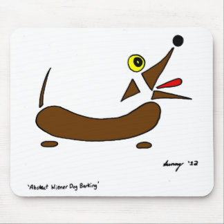 Abstracte Wiener Dog Mousepad Muismat