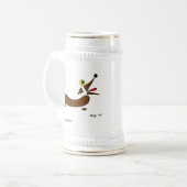 Abstracte Wiener Dog Stein Bierpul (Voorkant links)
