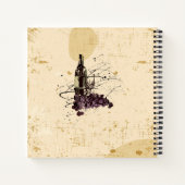 Abstracte wijndruiven tijdschrift food pairing not notitieboek (Achterkant)