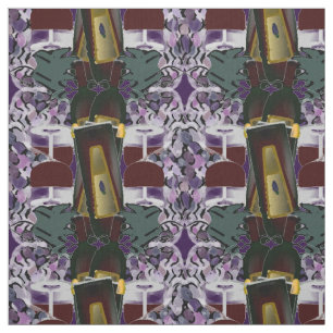 Abstracte wijnfles stof