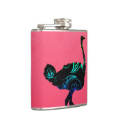 Abstracte wijnfles van struisvogels heupfles (Rechts)