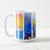 Abstracte Wilde Bloem Koffiemok (Links)