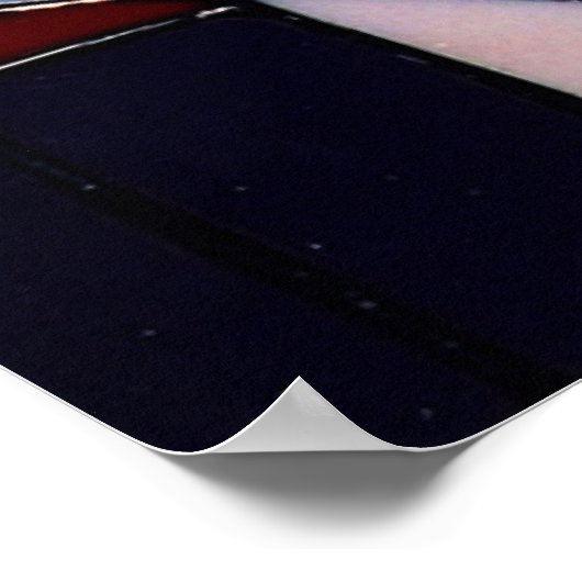 Abstracte wilde bloem poster (Hoek)