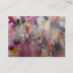 Abstracte wilde bloemen informatiekaartje