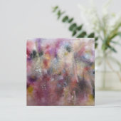 Abstracte wilde bloemen kaart (Staand voorkant)
