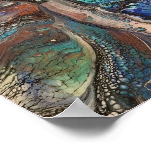 Abstracte wilde boom poster (Hoek)