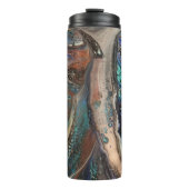 Abstracte wilde boom thermosbeker (Voorkant)