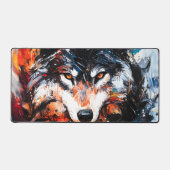 Abstracte Wilde Geest Wolf Bureaumat (Voorkant)