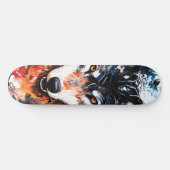 Abstracte Wilde Geest Wolf Persoonlijk Skateboard (Horizontaal)