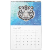 Abstracte wilde katten Motivatie Kalender (Jan 2027)