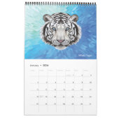 Abstracte wilde katten Motivatie Kalender (Jan 2026)