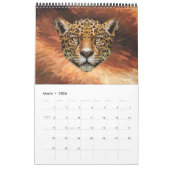 Abstracte wilde katten Motivatie Kalender (Mar 2026)