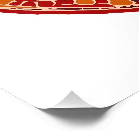 Abstracte wilde kattenkop foto afdruk (Hoek)