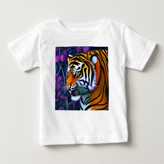 Abstracte Wilde Majestic Predator Tiger (Voorkant)