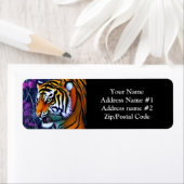 Abstracte Wilde Majestic Predator Tiger Etiket (Insitu)