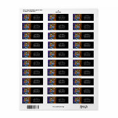 Abstracte Wilde Majestic Predator Tiger Etiket (Full Sheet)