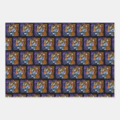 Abstracte Wilde Majestic Predator Tiger Inpakpapier Vel (Voorkant 3)