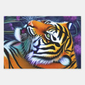 Abstracte Wilde Majestic Predator Tiger Inpakpapier Vel (Voorkant)